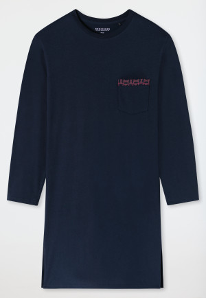 Nachthemd langarm nachtblau - Comfort Nightwear
