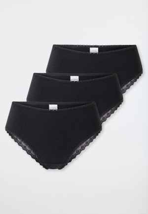 Brésilien Lot de 3 dentelles noires - Modern Multipacks