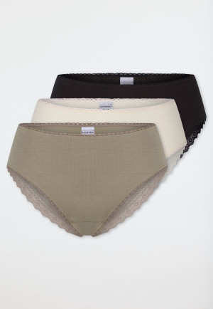 Braziliaanse set van 3 kanten meerkleurig - Moderne Multipacks