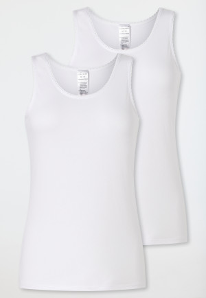 Tops set van 2 stuks kant wit - Modern Multipacks