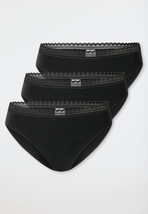 Rio briefs 3-pack lace black - Modern Multipacks