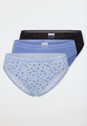 Slip rio confezione da 3 pezzi in pizzo multicolore - Modern Multipacks