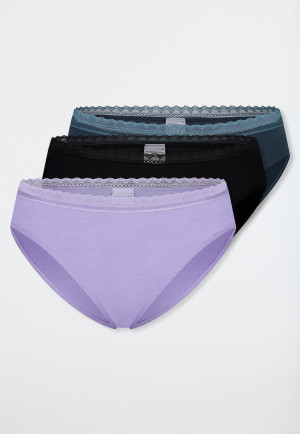 Rio briefs, 3-pack, multi-colored lace - Modern multipacks
