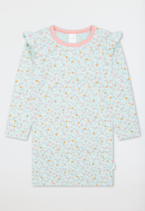 Nachthemd langarm Rüschen Herzchen multicolor - Kids Nightwear