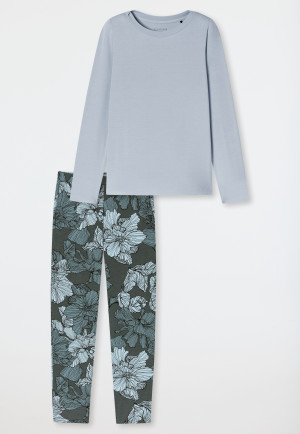 Pyjama long aloe vera fleurs air - Selected premium