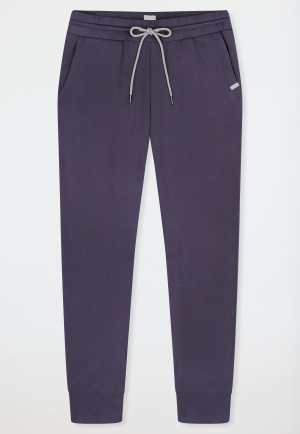 Broek lange interlock manchetten indigo - Mix+ Relax