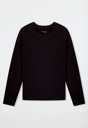 Sweatshirt langarm wärmend schwarz - Mix+Realx