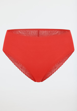 Rio-slip, naadloos, kant, chilirood - Invisible Soft Lace