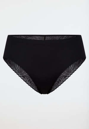 Seamless Black Lace Brief - Invisible Soft Lace