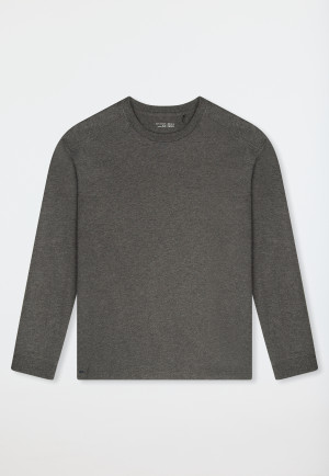 Sweater lange mouwen donkergrijs - Mix+ Relax