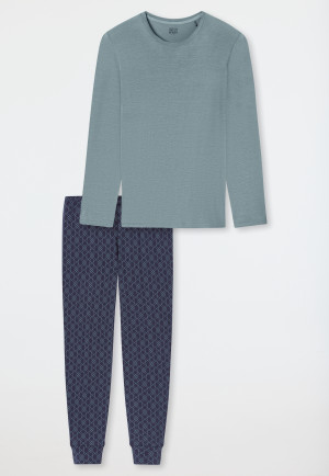 Pyjamas long pyjamas with mineral cuffs - Long Life Soft