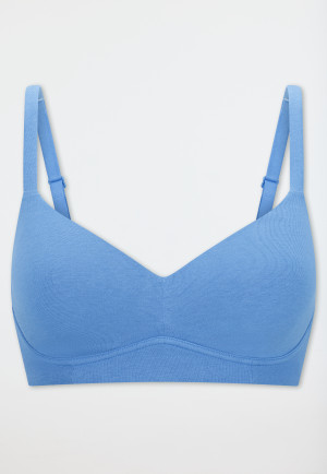 Soft bra with cup aqua - Unique Cotton