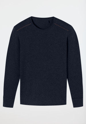 Shirt langarm nachtblau - Comfort Fit