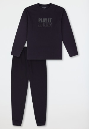 Pyjama lange pyjama manchetten navy - Teens Nightwear
