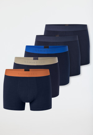 Shorts, set van 5, donkerblauw - 95/5