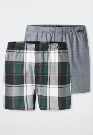 Boxer shorts 2-pack woven fabric multi-colored patterned - Boxer shorts Multipacks