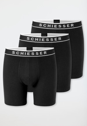 Lange shorts, set van 2, zwart - 95/5