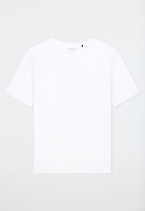 Shirt short sleeve double rib white - SCHIESSER 150 Years