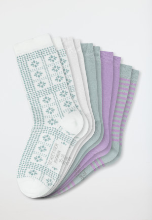 Damessokken, set van 5, meerkleurig - Fashion