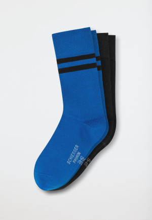 Men's Socks, 2-pack, black/blue - fashion