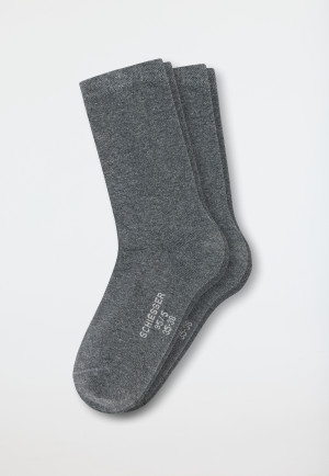 Damensocken 2er-Pack Organic Cotton schwarz - 95/5