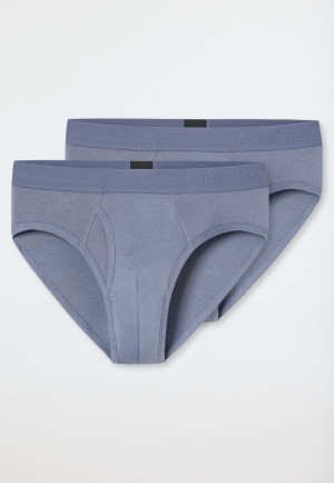 Slip dubbelpak blauwgrijs - Rib Essentials