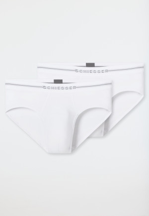 Rio briefs 2-pack white - Cotton Flex