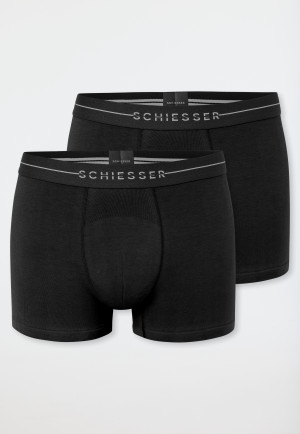 Short set van 2 stuks zwart - Cotton Flex