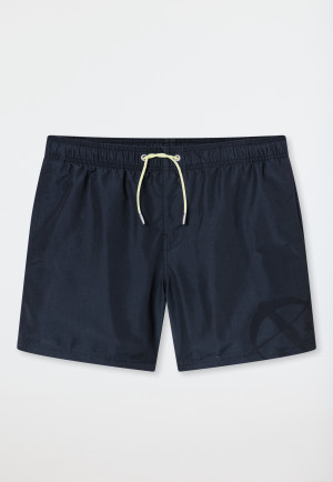 Swim trunks woven fabric crossbow midnight blue - Aqua