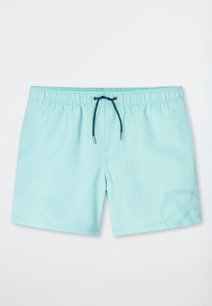 Swim trunks woven fabric crossbow turquoise - Aqua