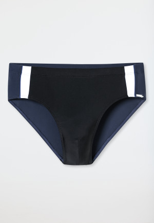 Badehose Jersey Schlüsseltasche schwarz - Aqua