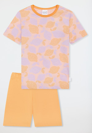 Short pyjamas lemons peach-orange - Kids Nightwear