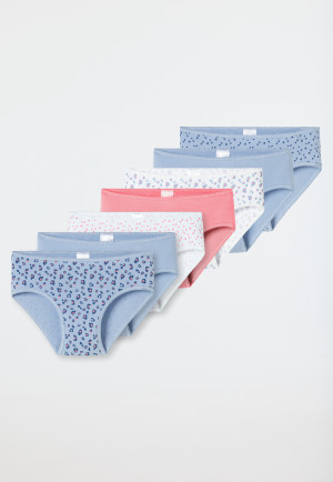 Slips, set van 7, softboord, hartjes, luipaardprint, meerkleurig - 95/5