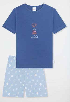 Schlafanzug kurz dunkelblau - Kids Nightwear