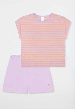 Short pyjamas striping orchid - Kids Nightwear