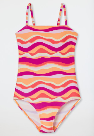 Badpak golven LSF 40+ levendig rood - Aqua