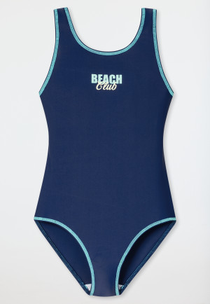 Badpak schoolsport blauw - Aqua