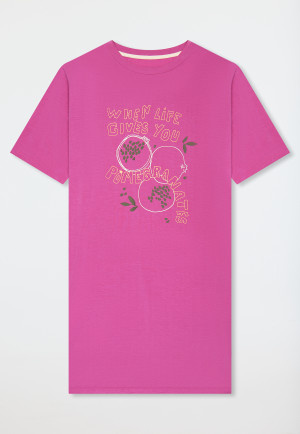 Chemise de nuit à manches courtes Grantapfel fuchsia - Casual Fashion
