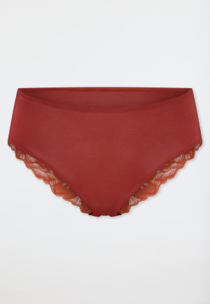 Culotte brésilienne dentelle sienne - Unique Cotton