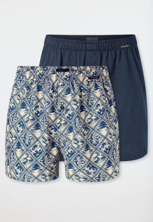 Boxer shorts 2-pack woven fabric multi-colored patterned - Boxer shorts Multipack
