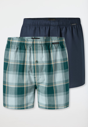 Boxershorts, set van 2, geweven stof, meerkleurig patroon - Boxershorts multipack
