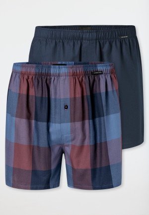 Boxershorts, set van 2, geweven stof, meerkleurig patroon - Boxershorts multipack