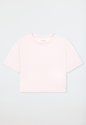 Shirt korte mouw heavy single jersey rosé - Mix+ Relax