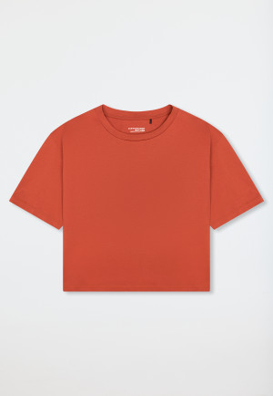 Shirt kurzarm Heavy Single Jersey terracotta - Mix+Relax