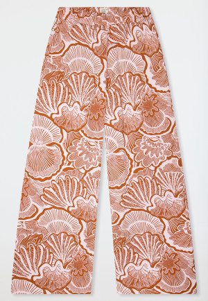 Lange broek zware single jersey schelpen multicolour - Mix+ Relax