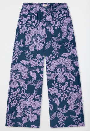 Langere broek van Heavy Single Jersey met veelkleurige bloemenprint - Mix+ Relax