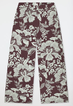 Langere broek van Heavy Single Jersey met veelkleurige bloemenprint - Mix+ Relax