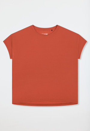 Maglietta a maniche corte in terracotta - Mix+ Relax