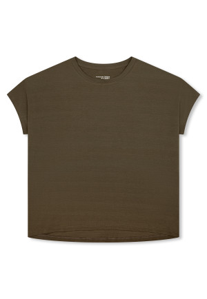 Shirt korte mouw olijf - Mix+ Relax