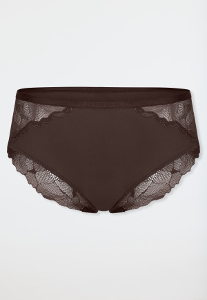 Culotte en dentelle marron foncé - Unique premium